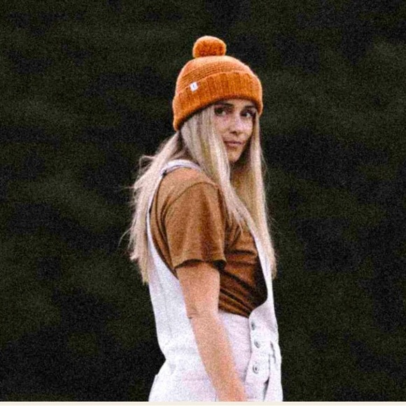 NWT Tasman Ochre Will + Bear Hat Beanie Cap One Size Pumpkin - Picture 4 of 7